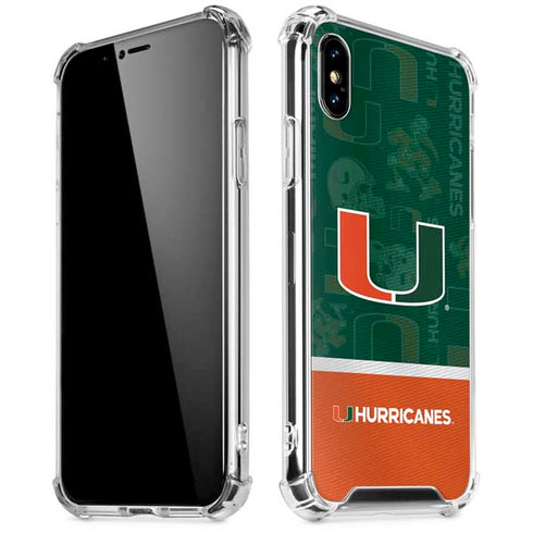 University of Miami U Hurricanes iPhone XS Max Clear Case